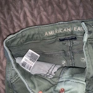Green American Eagle shorts
